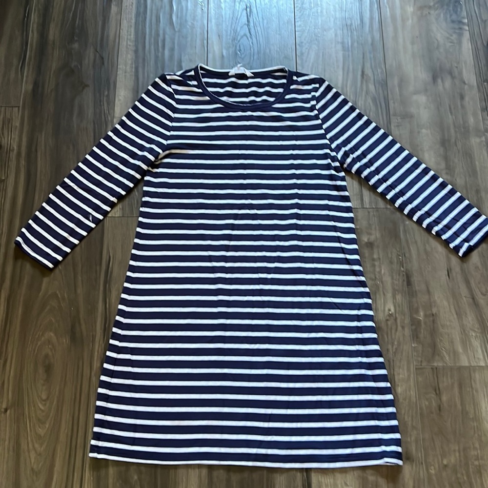 BB Dakota jersey tee dress in classic blue and white stripes